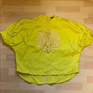 Funky short sleeve blouse